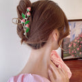 New arrival strawberry back head hair clip classy large shark clip classy hair clip female headwear summer large size