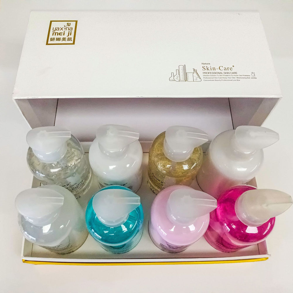 Wholesale beauty salon skin management large capacity 8-piece set - authentic professional skincare kit for spa facial treatments
