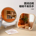 Mirror makeup mirror bedroom for homestorage dressing mirror student dormitory desktop desktop home wooden rotate mirror