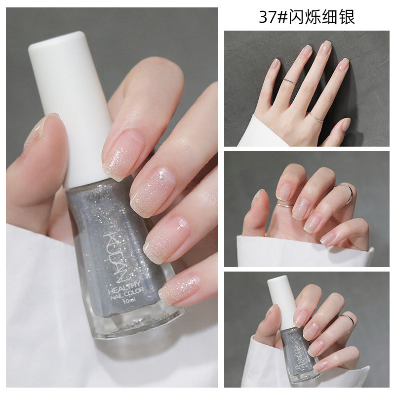 New nail polish: peel-off, no-bake, water-based, odorless, glossy, clear nail polish - spring/summer collection