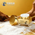 Factory custom gold ripple mask bottle 50g square gilt cream jar dispensing bottle - direct from the manufacturer