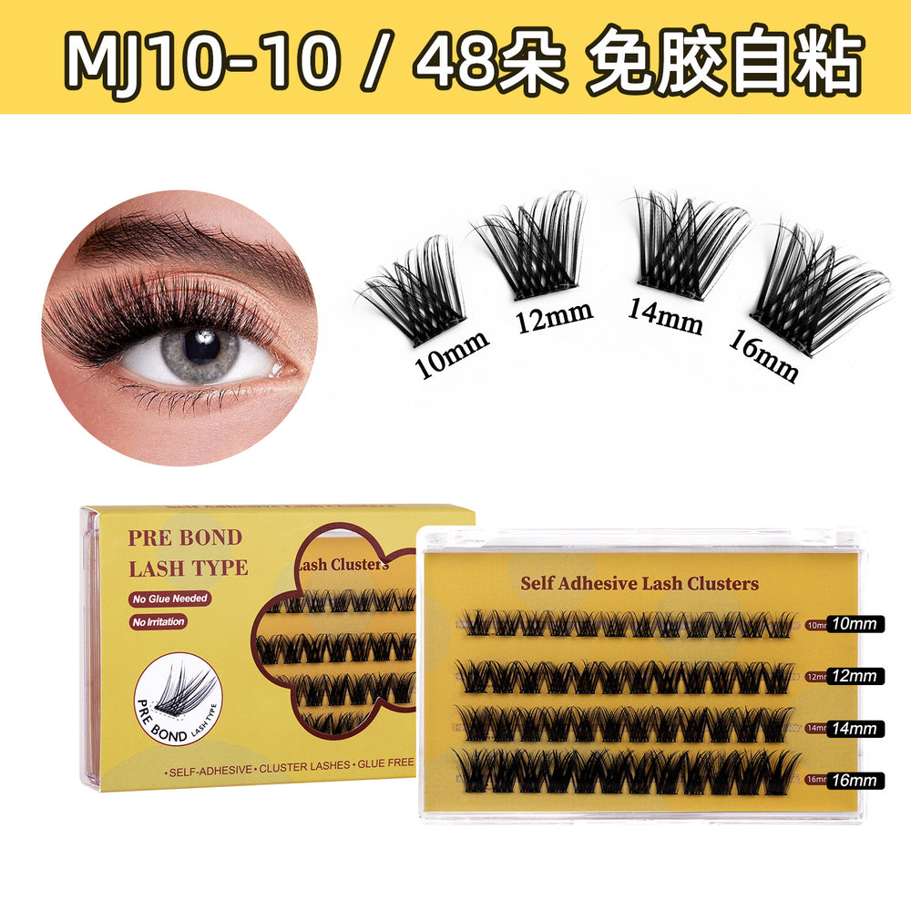 popular segmented glue-free false eyelashes, formaldehyde-free female natural mother-like lower eyelashes, fox eyelashes wholesale