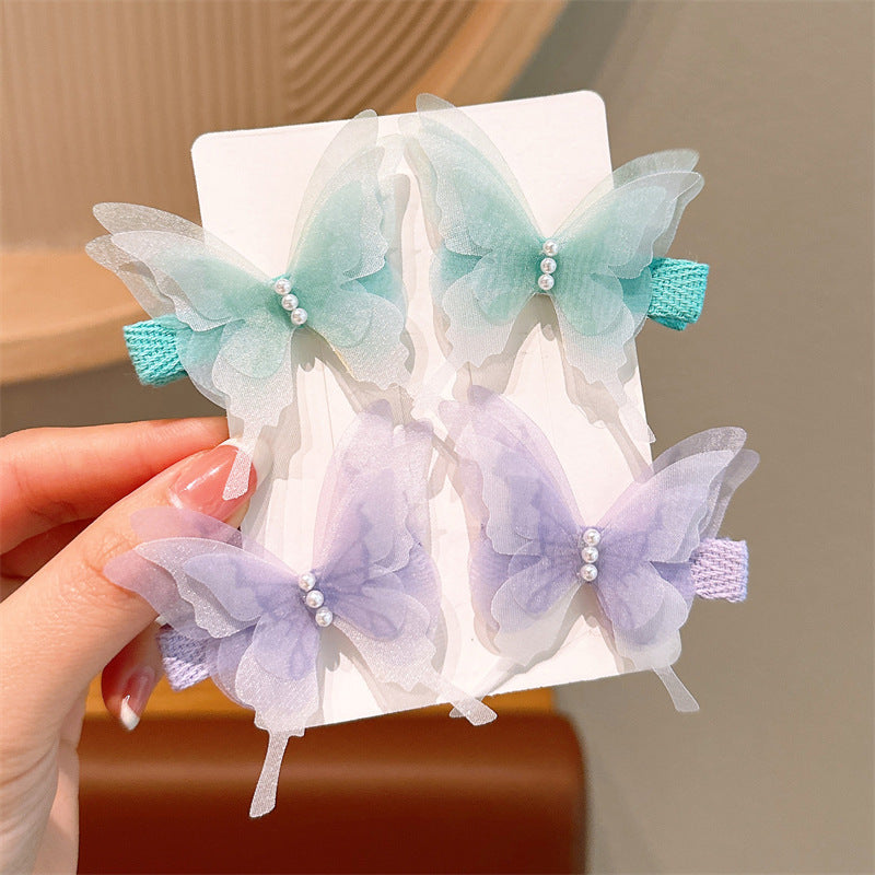 New butterfly hair clips - cute hair accessories for girls and babies - hairpins for little girls - bangs and side hair clips