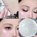 Kakashow highlighting powder - mochi potato puree, clear & sparkling, fine shimmer, natural dimensional brightening highlighter cream