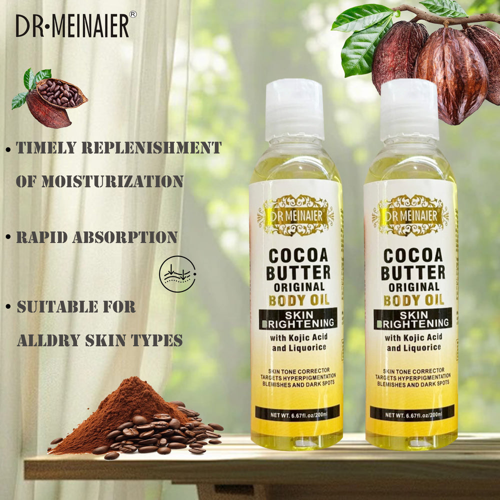 cocoa butter 200ml natural moisturizing botanical oil argan oil for face, body, hair, and massage - wholesale