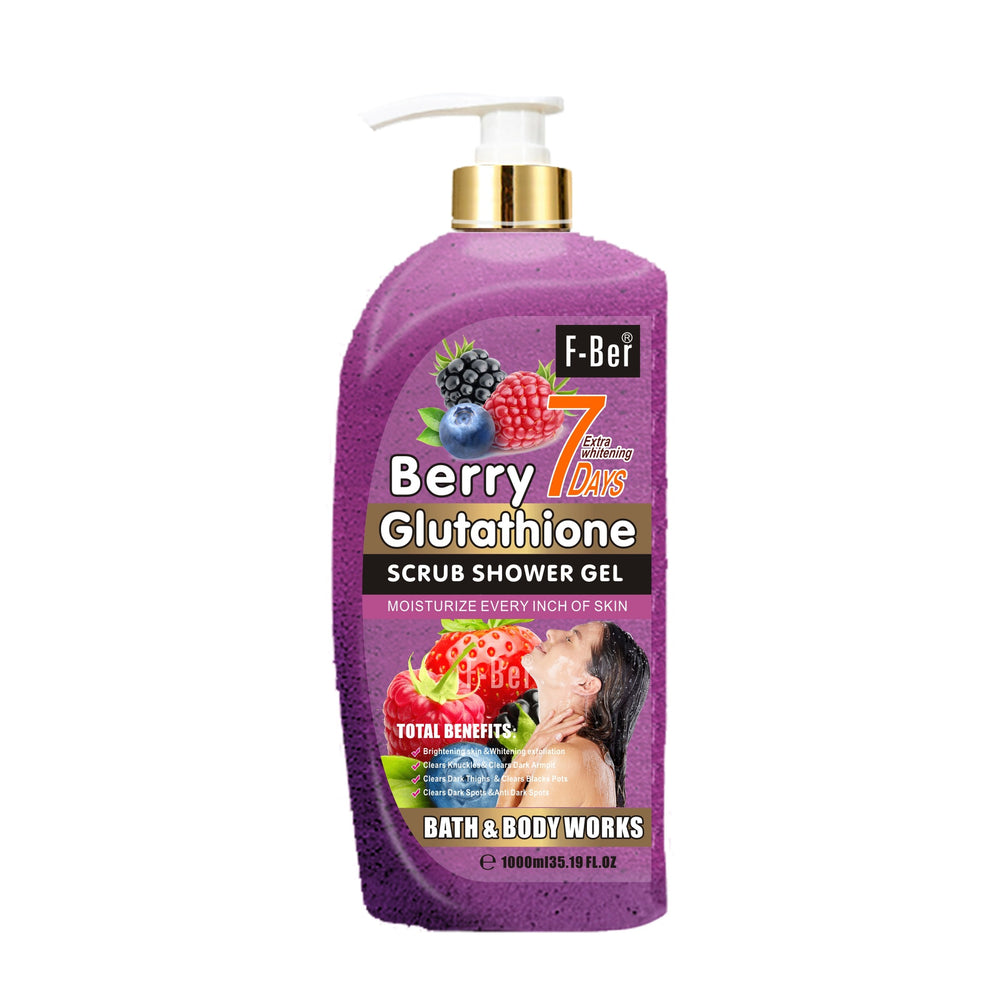 fruit scrub shower gel - moisturizing, deep cleansing, brightening carrot body wash 1000ml - for international trade