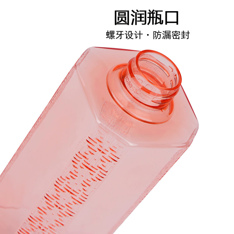 500ml translucent pink lotion pet plastic bottle shampoo and shower gel bottle lotion refill empty bottle