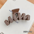 Korean elegant cream large hair claw clip - sweet & versatile hair clip for the back of the head - trendy hair accessory