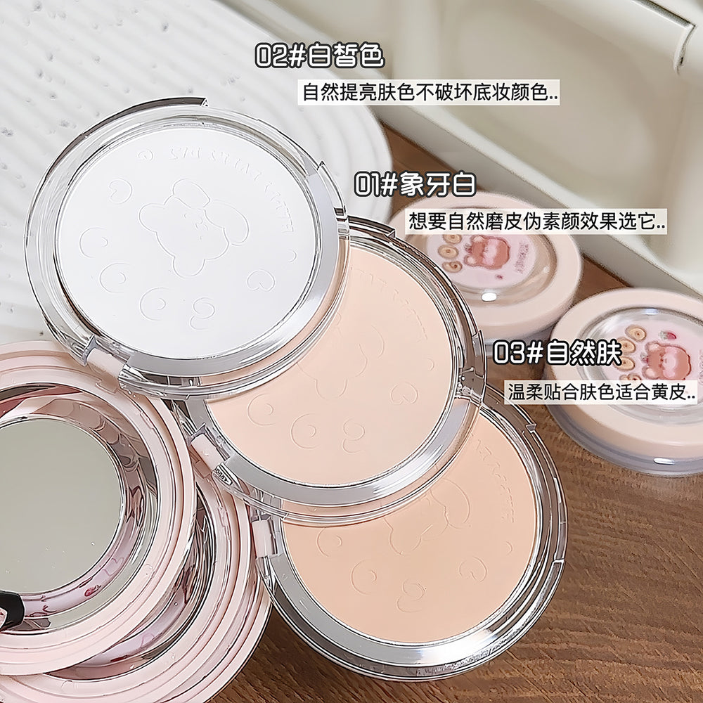 Jonbos cloud-light pressed powder: long-lasting, oil-control, skin-smoothing, concealing, waterproof, transfer-proof foundation - suitable for both dry and wet application