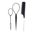 Pointed tail comb, hair pulling needle, pattern hair curler suit, hair braiding tool, steel needle comb, ball head hairdressing styling supplies