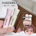 Sweet mint fluffy brow mascara - natural, defined, and root-visible wild brows. long-lasting, waterproof, and sweat-proof. light brown