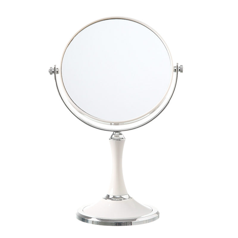 Desktop double-sided mirror - home bedroom magnifying mirror - dorm room mirror - plastic storage - household glass makeup mirror