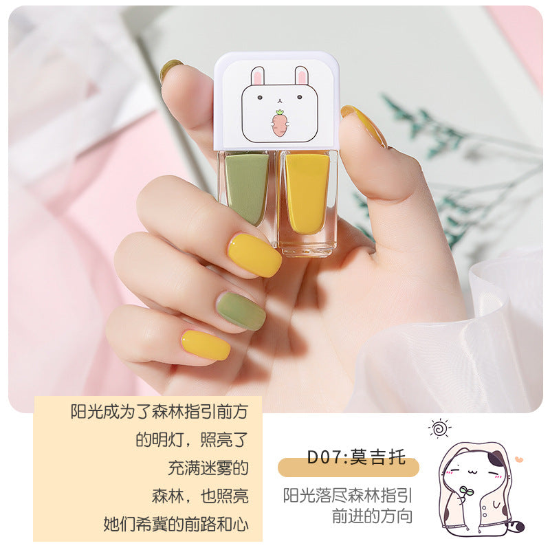 New arrival no-bake gemini water-based peelable transparent nail polish nail polish suitnail polish