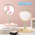 Cosmetic mirror cute desktop portable student dormitory for home beauty mirror storage plastic home mirror
