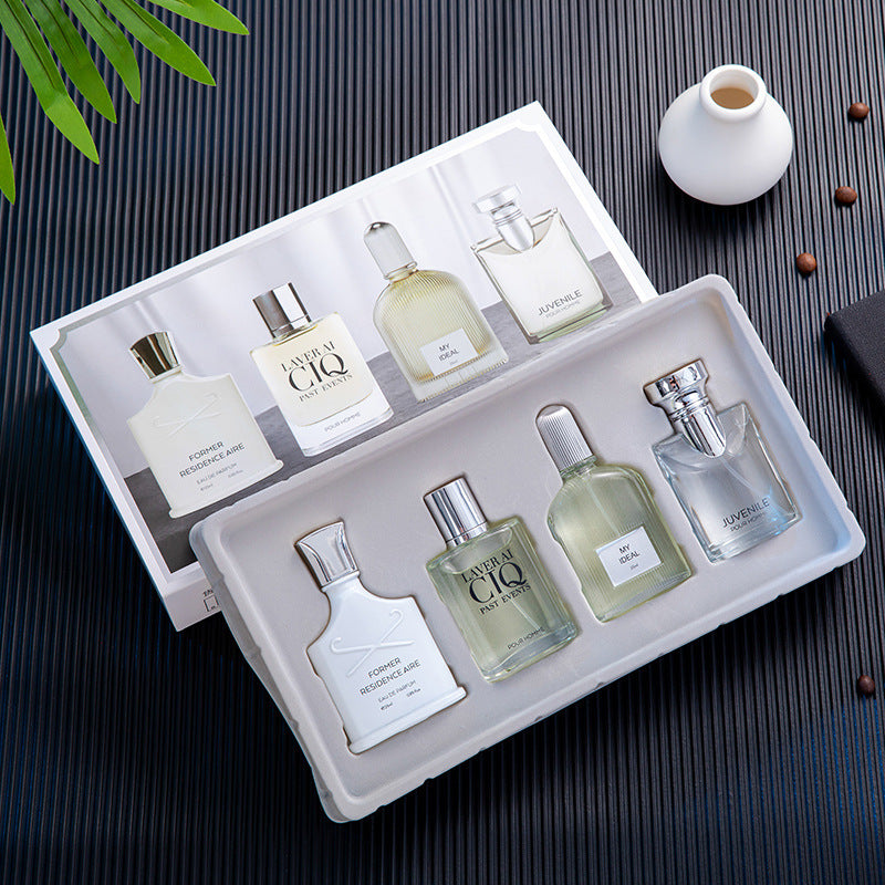 Flower story douyin popular men's perfume set silver mountain spring boyfriend cologne factory perfume