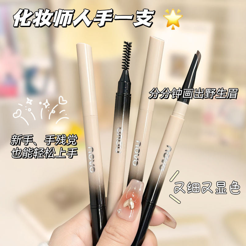 Novo blade-sharp eyebrow pencil: long-lasting, waterproof, sweat-proof, smudge-proof, and fade-resistant. achieve defined, hair-like brows – perfect for beginners!