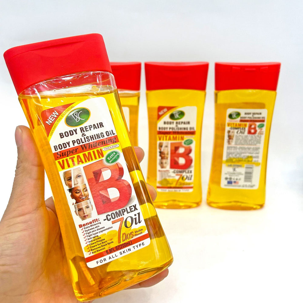 vitamin b facial & body oil - moisturizing massage oil for joints - 200ml - wholesale for export