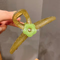 ~flower clip green-13cm