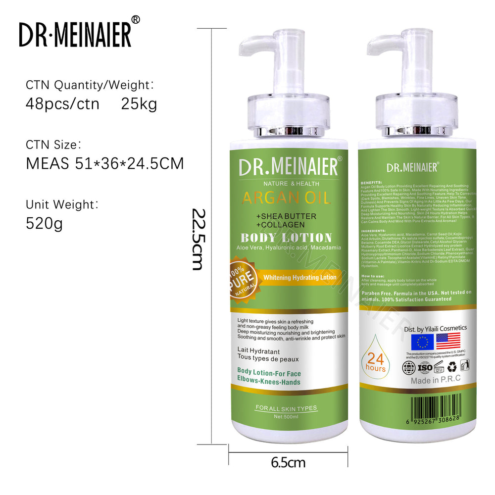 body lotion multi-vitamin argan oil moisturizing lotion moisturizing, brightening, nourishing, firming massage lotion wholesale price