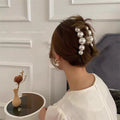 Korean large pearl clip hairpin eleganceelegant female back shark clip hair clip hair clip hair clip