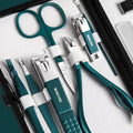 Stainless steel nail clippers, nail nippers, and nail tools - 18-piece set - home manicure kit - professional nail care