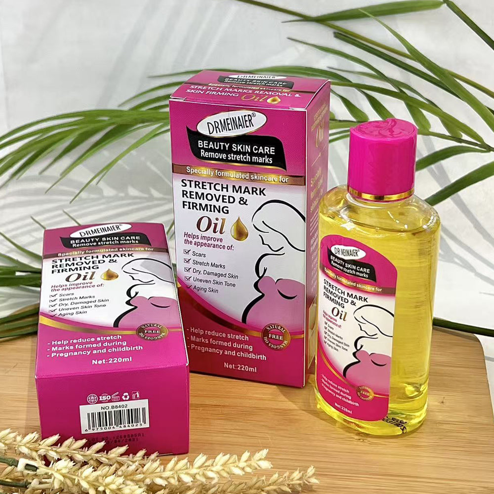 pregnant women stretch mark essential oil 220ml to improve dry lines, fine lines, brighten skin tone, firm and repair massage oil