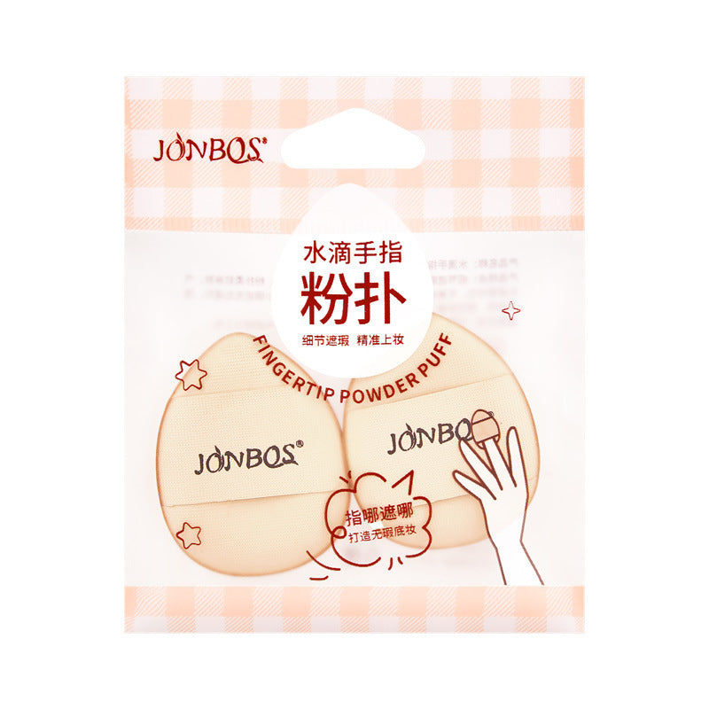 Jonbos mini finger puff beauty egg foundation cushion concealer finger makeup sponge