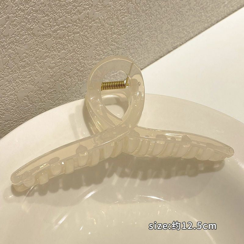 15cm hair clip extra large new arrival jelly color women's back head hair shark clip hair volume large cross large clip