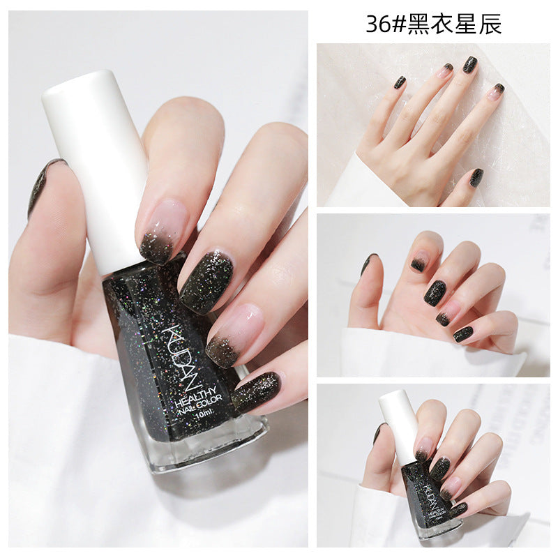 New nail polish: peel-off, no-bake, water-based, odorless, glossy, clear nail polish - spring/summer collection
