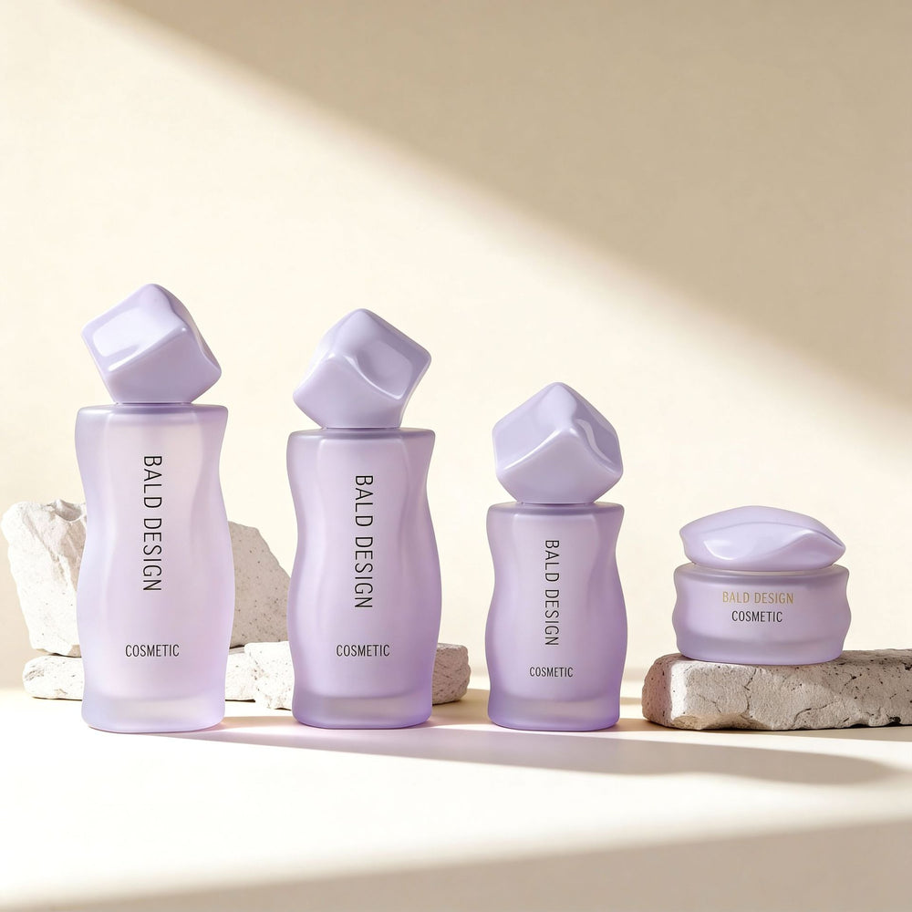 Manufacturer supplies cosmetic glass bottle suit packaging material 120ml lotion essential oil bottle 30g cream dispensing glass bottle