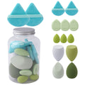 Export hot beauty egg set cross-border 14-piece mini triangle water drop puff air cushion makeup egg sponge