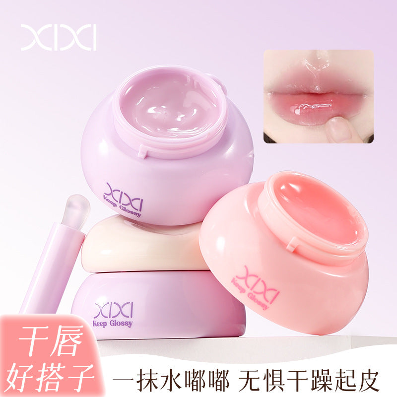 Makeup xixi moisturizing light lip mask fall and winter moisturizing and anti-drying, reducing lip lines, lipstick bottom lip balm