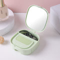 Cosmetic mirror with comb for desktop storage, desktop for home princess all-in-one student portable glass home mirror