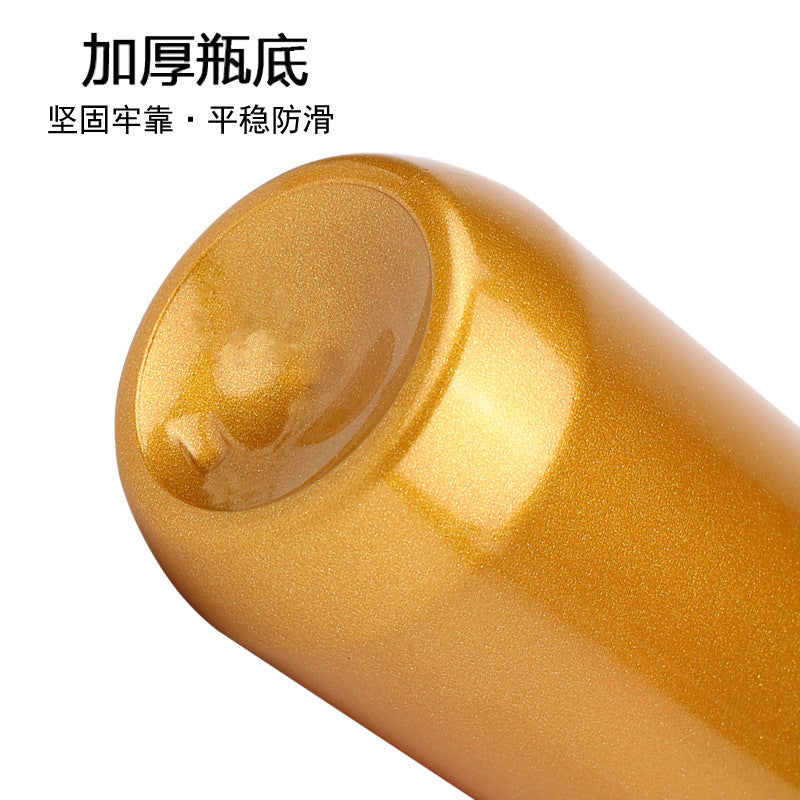 500ml lotion plastic bottle press conditioner shampoo and care refill round bottle shampoo shower gel cosmetic bottle