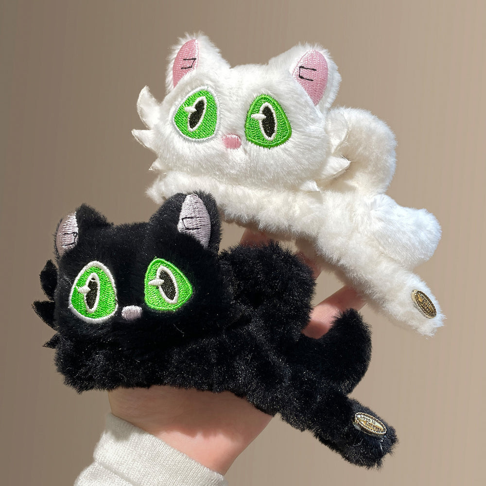 New arrivalk-stylestuffedstereo cat scratch clip cute hair shark clip hair clip female back of head hair scratch