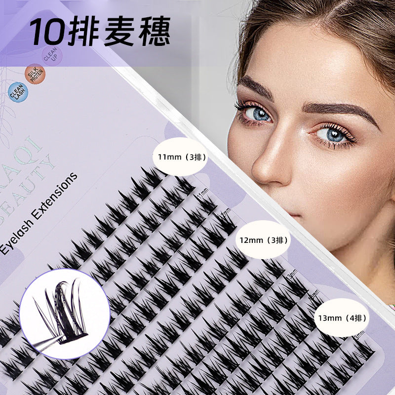 Segmented false eyelashes non-glue diy big devil sunflower eyelashes single cluster cos comic style little devil eye tail