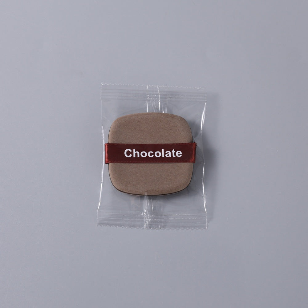 Little girl chocolate biscuit powder puff super soft and compliant wet and dry dual use air cushion powder puff liquid foundation sponge makeup powder puff