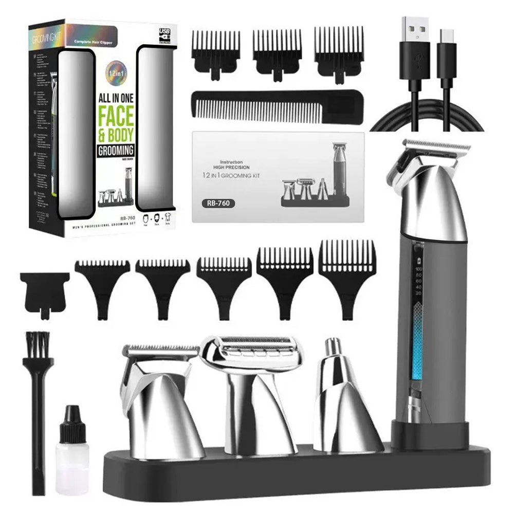 men's hair clipper suit 4-in-1 electric clipper nose hair trimmer electric shaver electric clipper