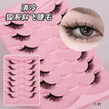 Hard stem false eyelashes glue type one piece cross-border fox half eye eyelashes 3dstereo personalized oem factory