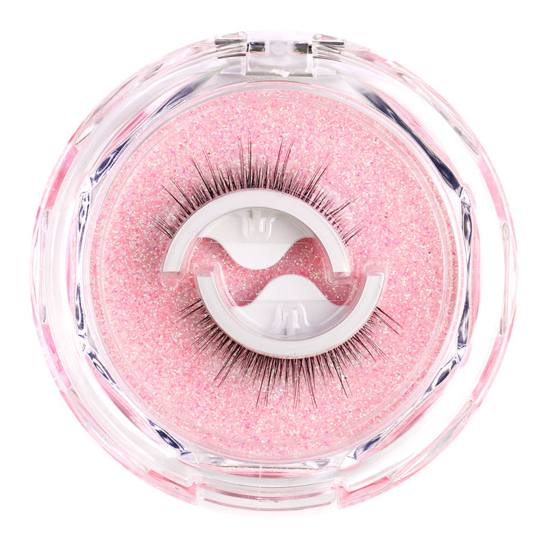 glue-free false eyelashes, a whole strip, artificial fiber long mom-birth-like self-adhesive eyelash adhesive strip replacement