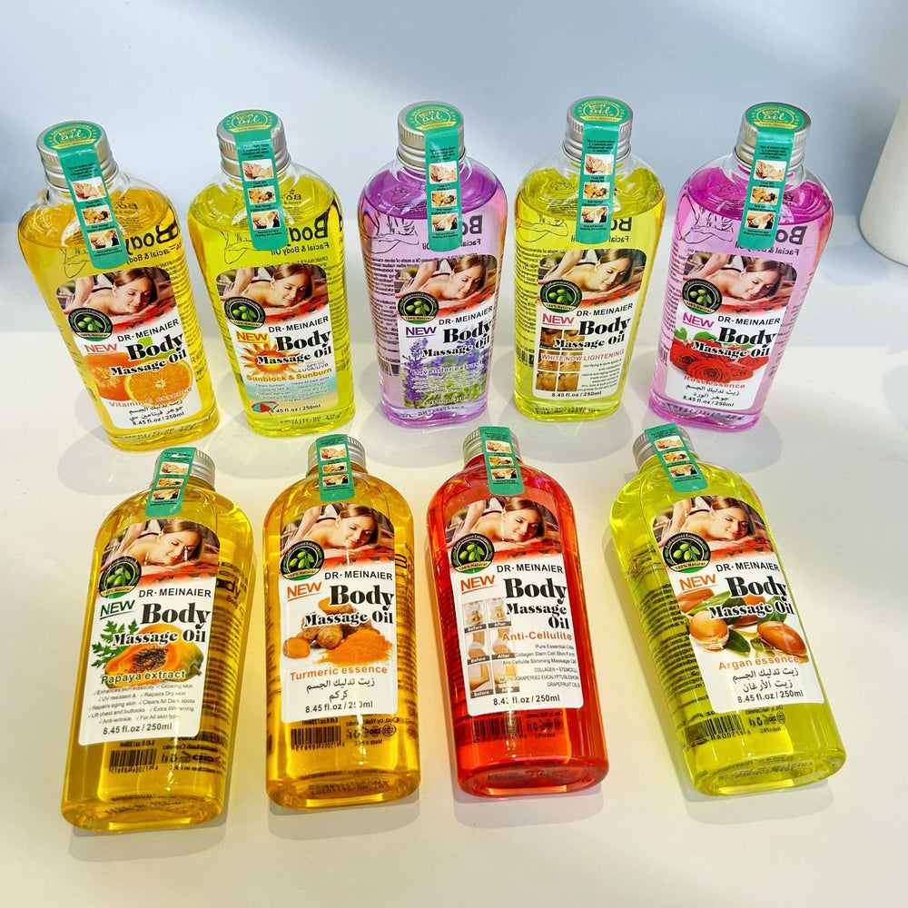 exclusive body massage essential oil, facial massage oil, skin tightening essential oil, brightening and moisturizing essential oil