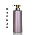 Flat shoulder lotion dispensing bottle, high-end cleaning and care bottle plastic 680ml round bottle, shampoo and shower gel press bottle