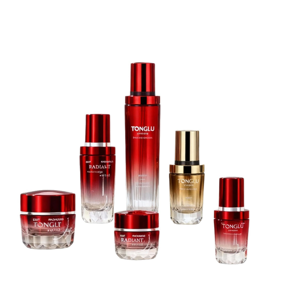 Factory direct sales cosmetic glass bottle suit packaging material 120ml water emulsion essence glass bottle 30g cream refill bottle