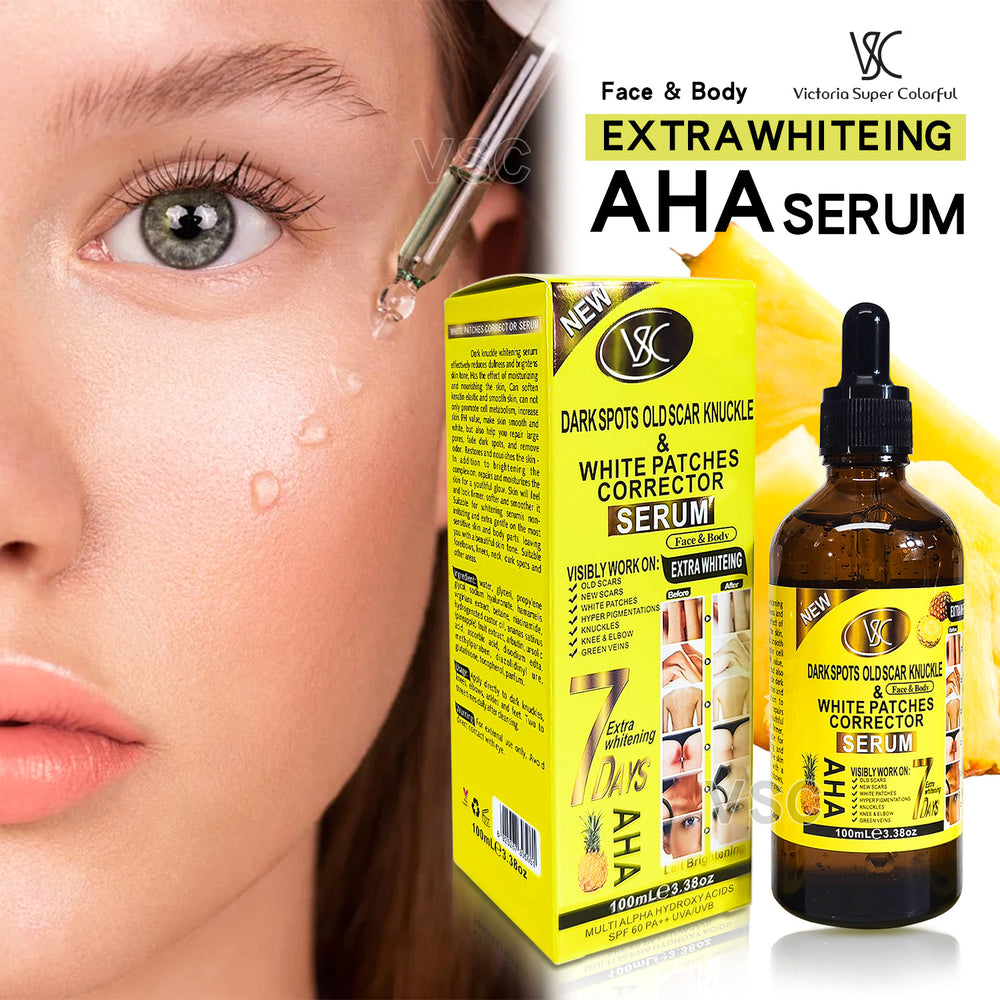 foreign trade 7-day pineapple repair essence to dilute melanin serum aha to remove blackness, brighten and correct original solution wholesale