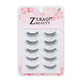 5 pairs japanese style natural false eyelashes - natural baby straight simulated 3d eyelashes with adhesive - simulated qingdao factory