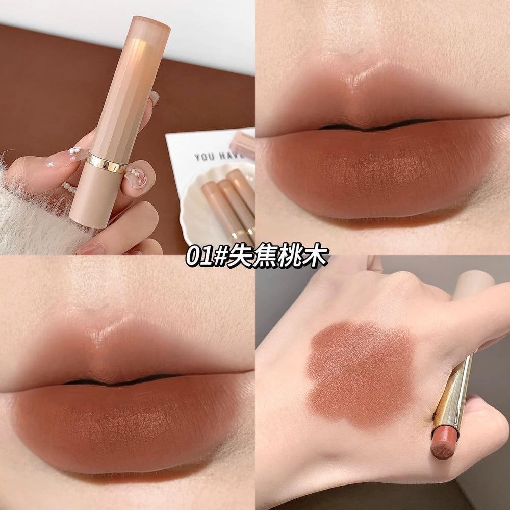 Makeup kakashow nude pink mist lipstick velvet matte matte nude cinnamon bean paste color whitening lipstick