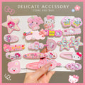 Girl's acrylic cartoon hair clip side clip no hair damage bb clip headwear girl's cute bangs broken hair clip