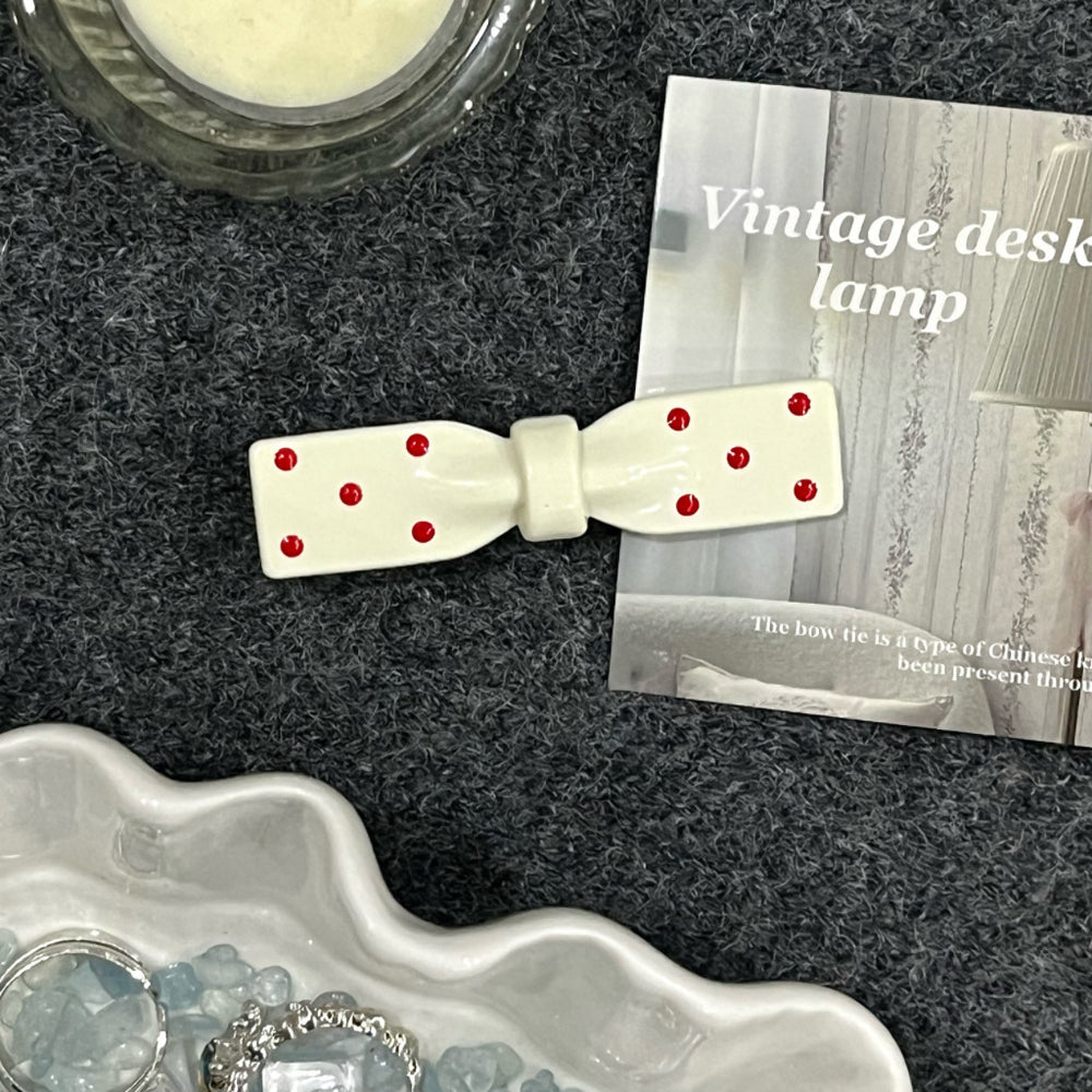 Korean dongdaemun new blue floral hair clip - side bangs duckbill clip - sweet & girly hair accessory