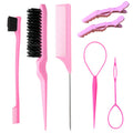 Friendly manufacturer highlights comb tip tail comb hairdressing comb hair salon hair dyeing comb steel needle hair tail comb