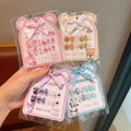 Girls' jelly nail stickers - wearable press-on nails for kids - cartoon kuromi & my melody - perfect gift!